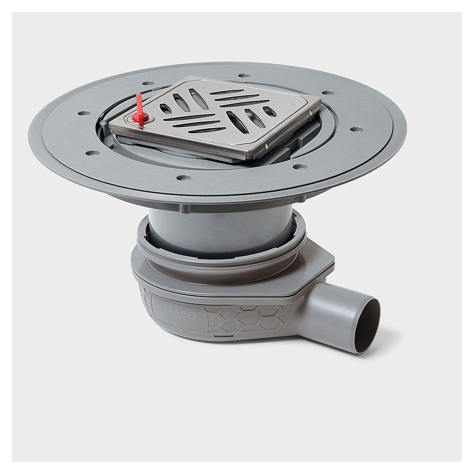 KESSEL Badablauf Der Ultraflache 79 DN50 Variofix Designrost Kessel günstig