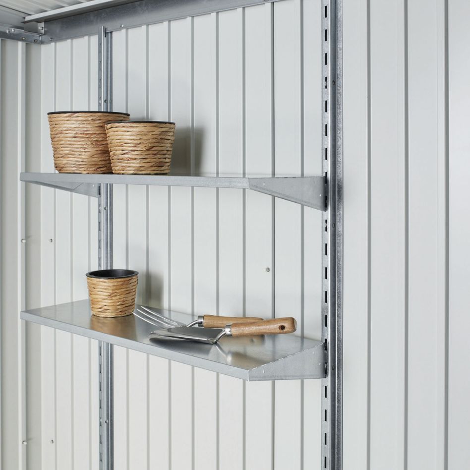 Biohort Regalboden-Set Gerätehäuser und Gerätschrank und Mülltonnenbox, 2 Böden, 4 Böden