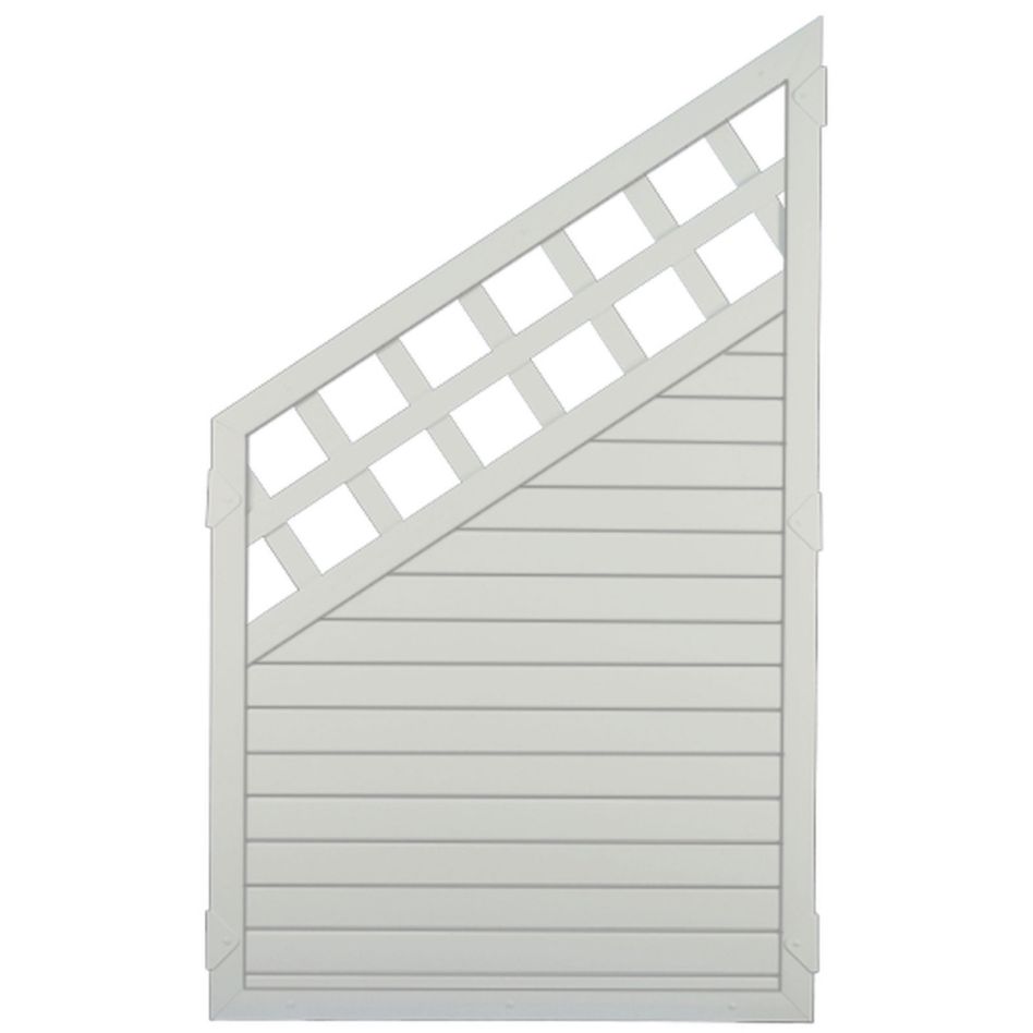 Élément d'angle de clôture blanche avec treillis décoratif T&J LIGHTLINE günstig
