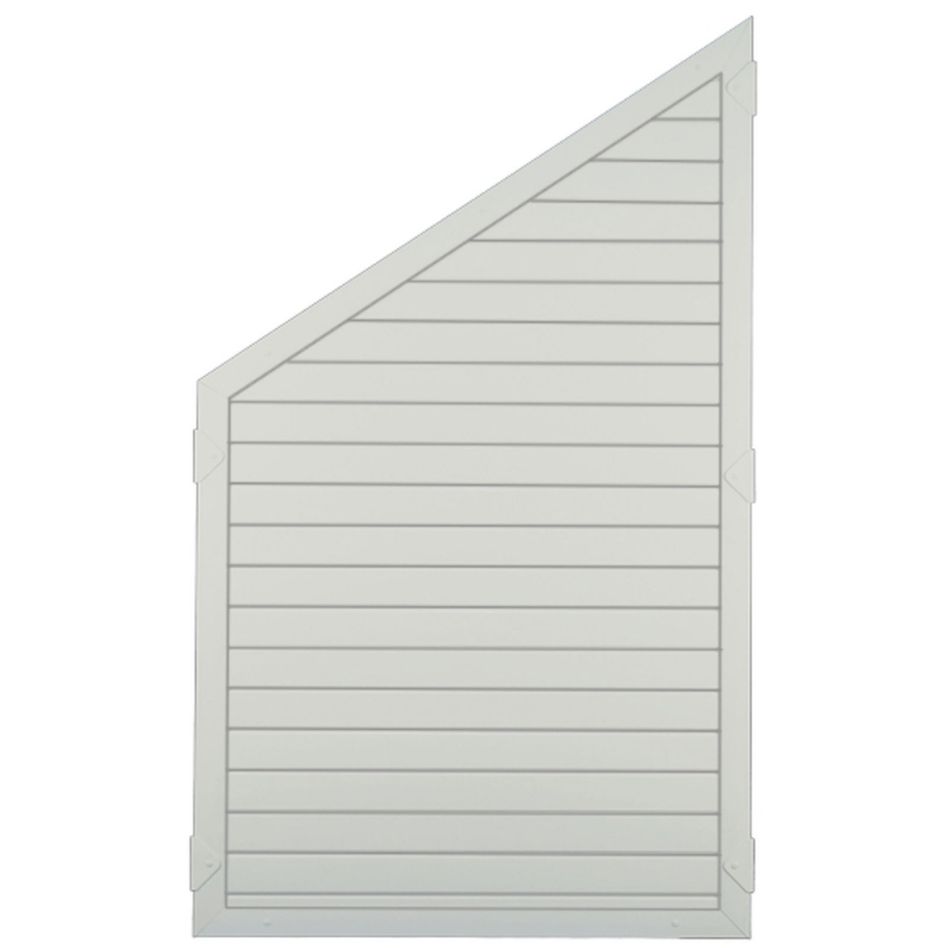Élément incliné de clôture brise-vue à lames blanche T&J LIGHTLINE günstig