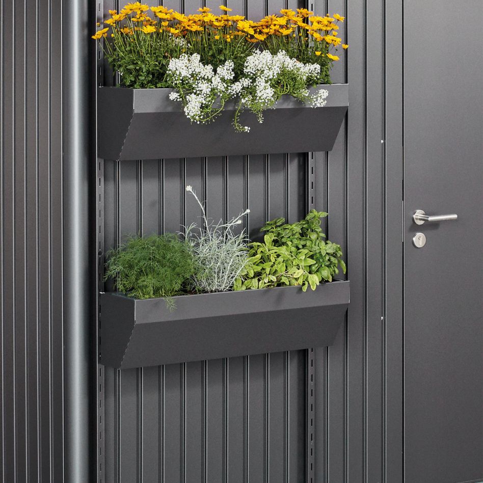 Biohort FloraBoard Gerätehaus AvantGarde, HighLine, Panorama dunkelgrau-metallic günstig