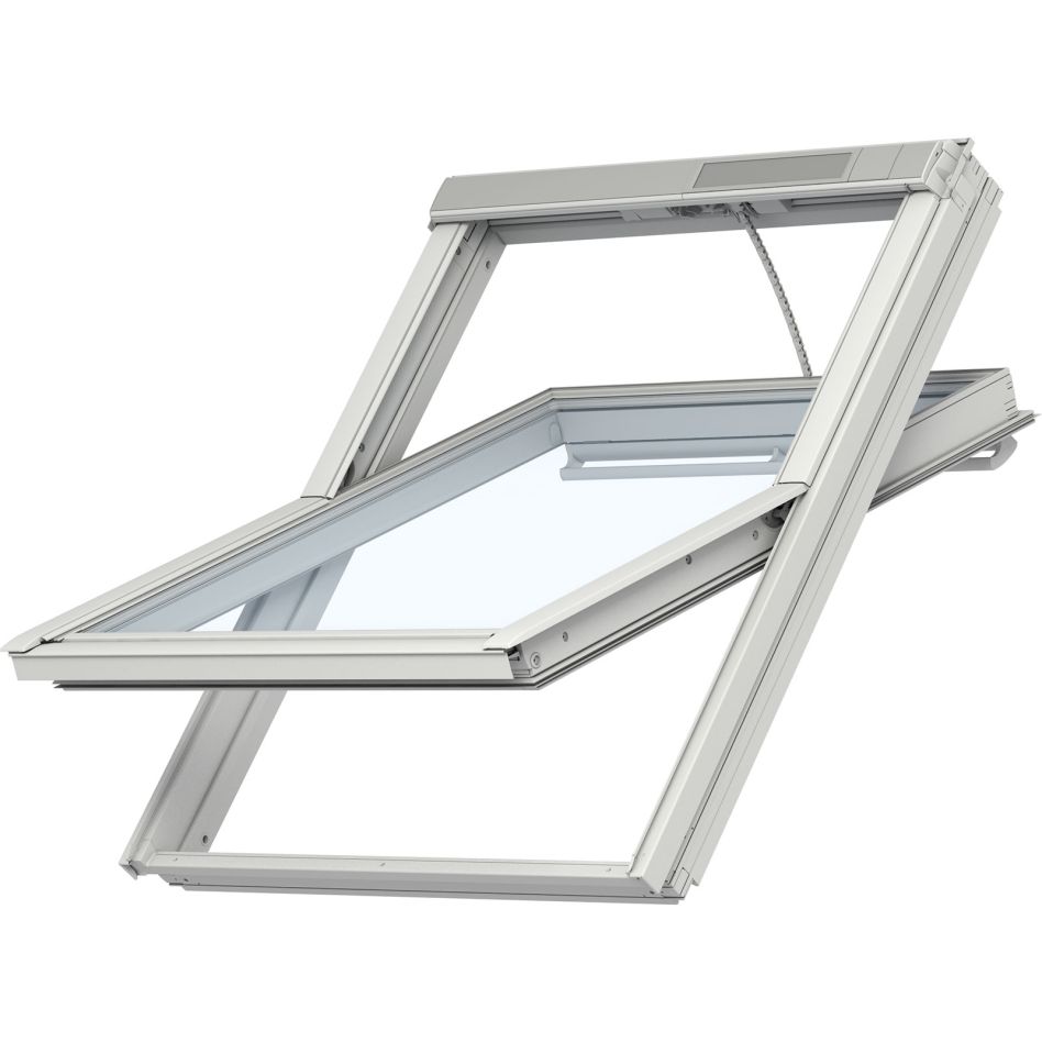 VELUX INTEGRA Fenêtre de toit électrique GGL 206921 bois blanc laqué ENERGIE Protection thermique günstig