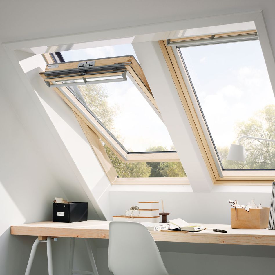 Fenêtre de toit à rotation VELUX GGL 3069 laquée claire ENERGIE protection Anti-chaleur günstig