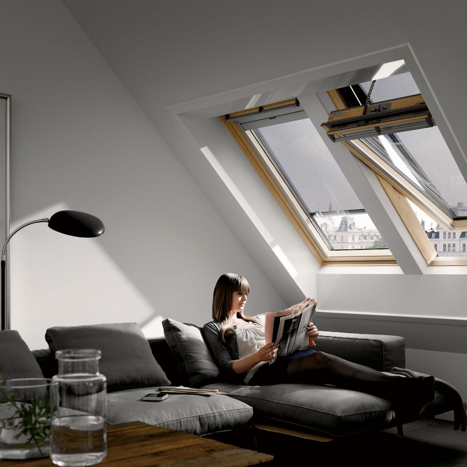 VELUX INTEGRA Fenêtre de toit solaire GGL 306930 bois clair laqué ENERGIE Protection Anti-chaleur günstig