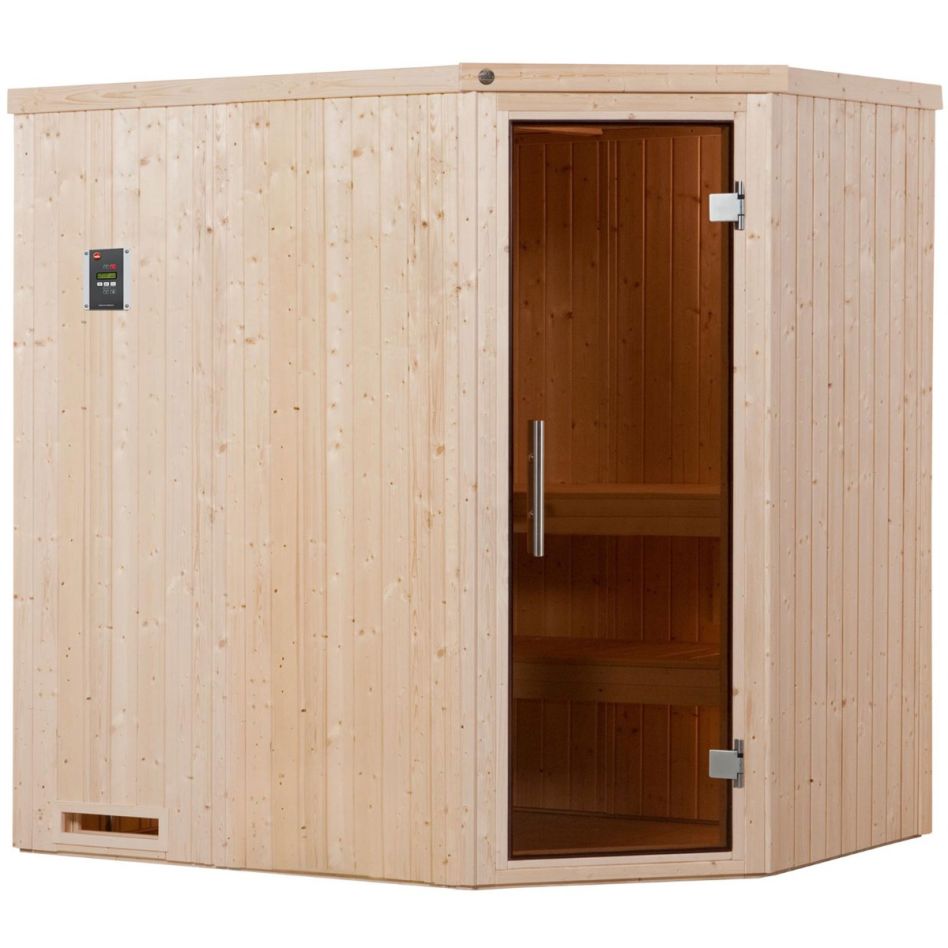 weka Sauna "Varberg" Set, 7,5 kW-Ofen mit digitaler Steuerung