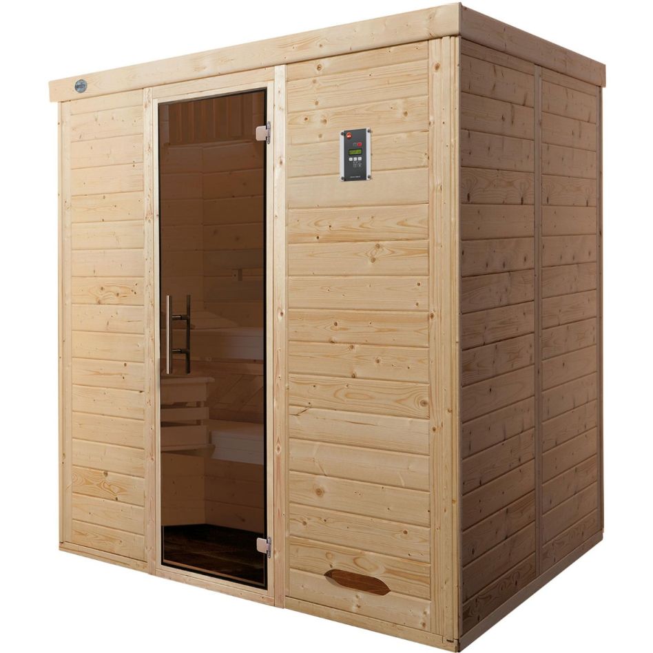 weka Sauna "Kemi" Set, 7,5 kW-Ofen mit digitaler Steuerung