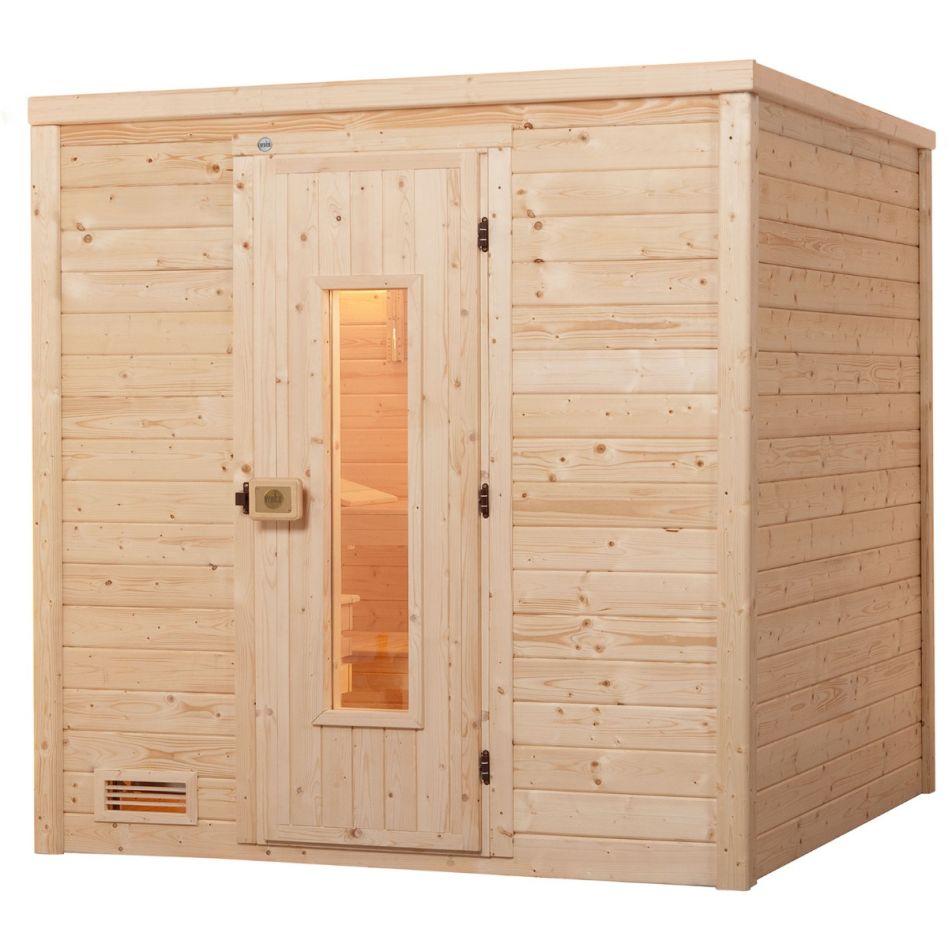 weka Sauna en bois massif Premium BERGEN set économique günstig