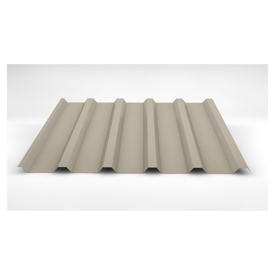 Luxmetall Trapezblech Dach D-35/207, Stahl, hellelfenbein günstig