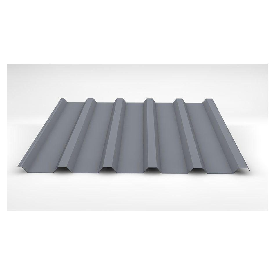 Luxmetall Trapezblech Dach D-35/207, Stahl, weißaluminium günstig