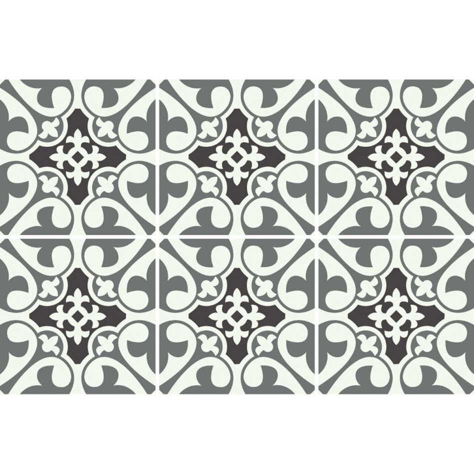 Windhager Fliesenaufkleber Orus 15x15 cm Fliesenfolie, 1 Pack