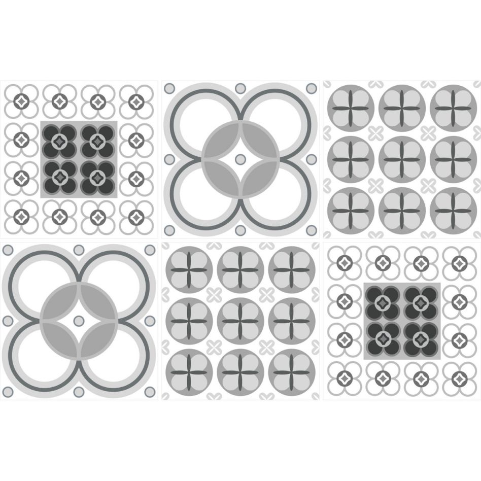 Windhager Fliesenaufkleber Olaf 15x15 cm Fliesenfolie, 1 Pack günstig