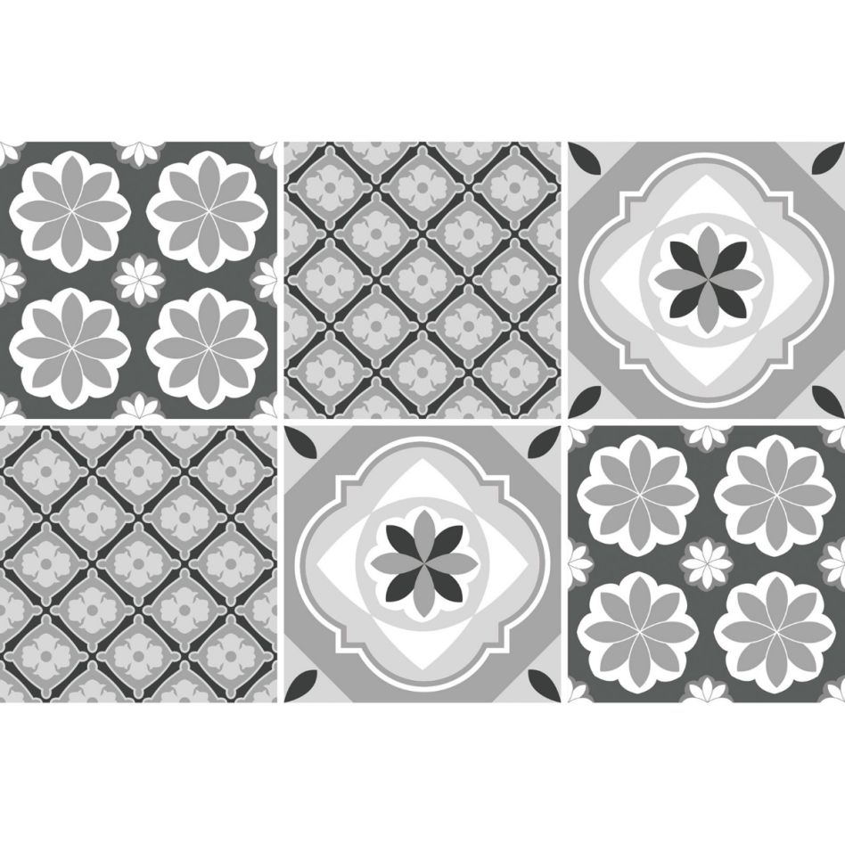 Windhager Fliesenaufkleber Osis 15x15 cm Fliesenfolie, 1 Pack