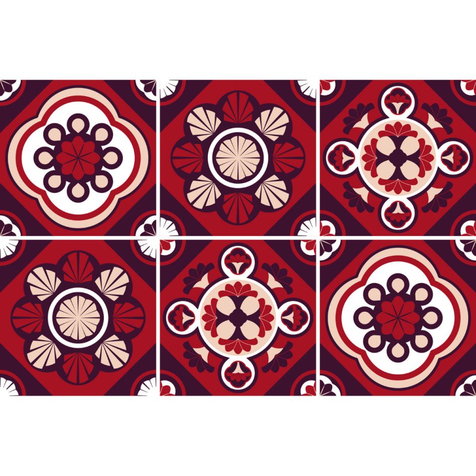 Windhager Fliesenaufkleber Ode 15x15 cm Fliesenfolie, 1 Pack