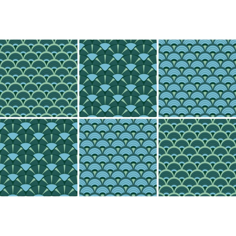 Windhager Fliesenaufkleber Obolus grün 15x15 cm Fliesenfolie, 1 Pack günstig