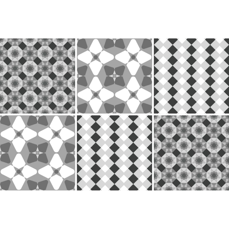 Windhager Fliesenaufkleber Onyx 15x15 cm Fliesenfolie, 1 Pack