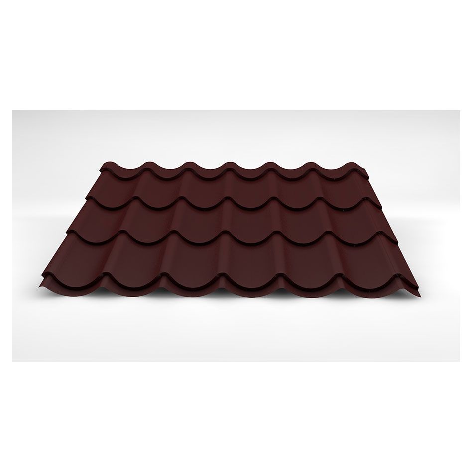 Luxmetall Dachziegelblech D-TILE, Stahl, rotbraun günstig