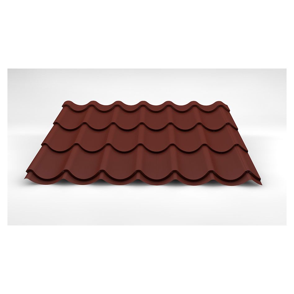 Luxmetall Dachziegelblech D-TILE, Stahl, ziegelrot günstig