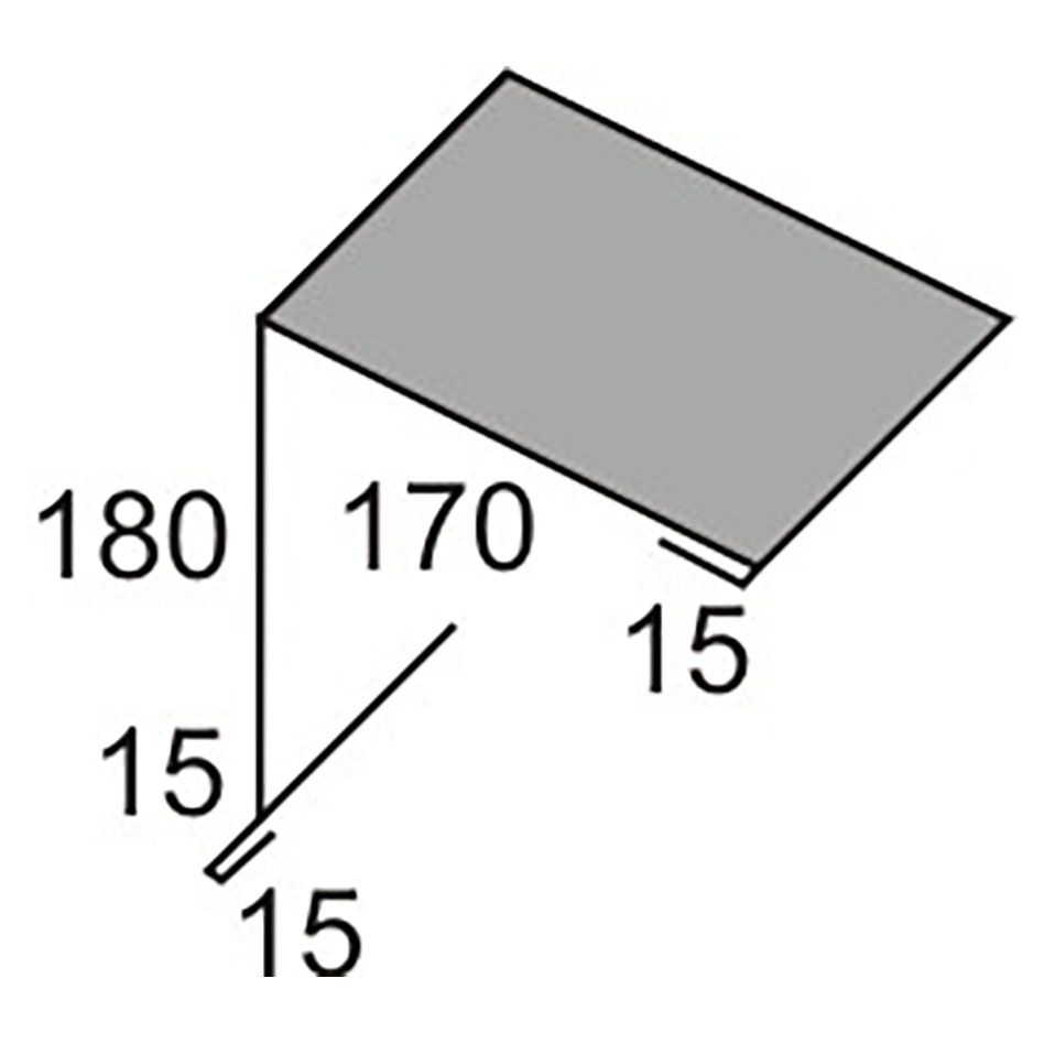 Luxmetall Pultabschluss Nr. 5 Stahl