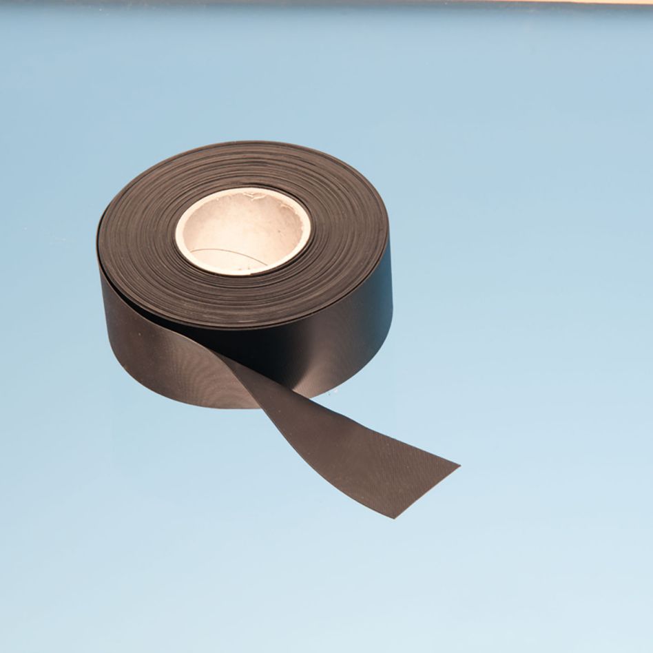 TRESPA EPDM-Fugendichtband 0,75 mm/25 m Rolle selbstklebend/nicht selbstklebend schwarz, 70 mm, selbstklebend