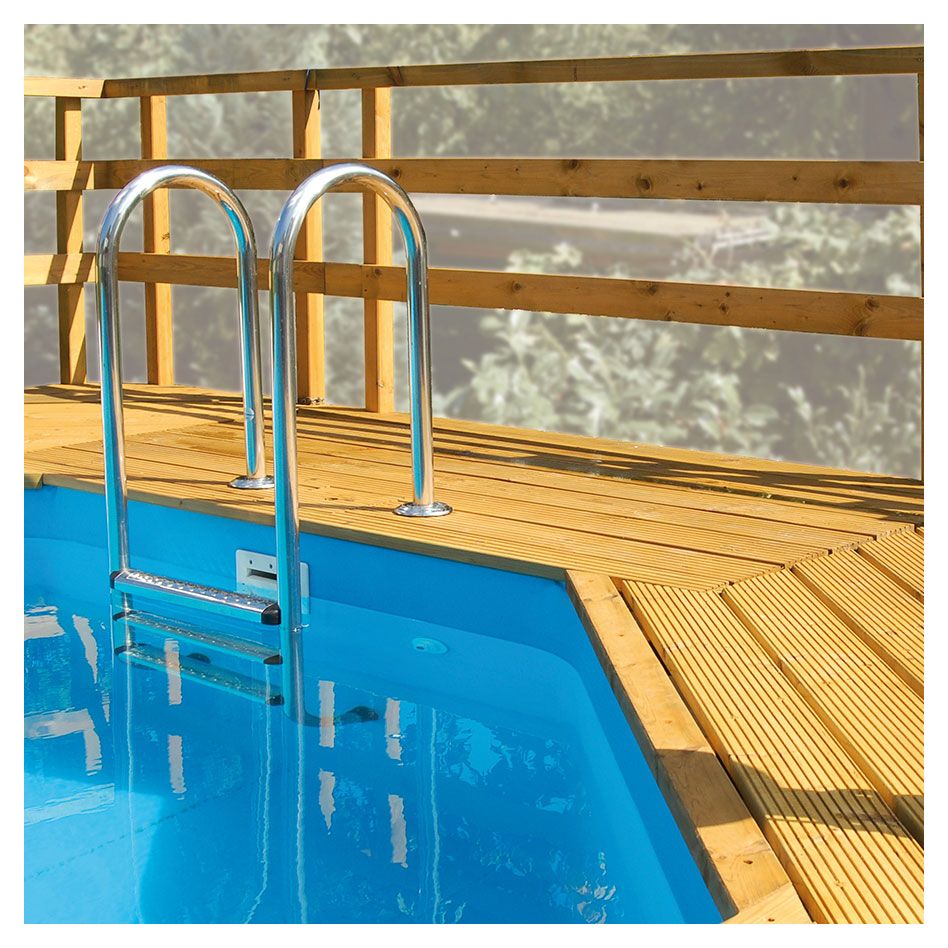 weka Sonnendeck Erweiterung mit Schutzgeländer für Massivholzpool günstig