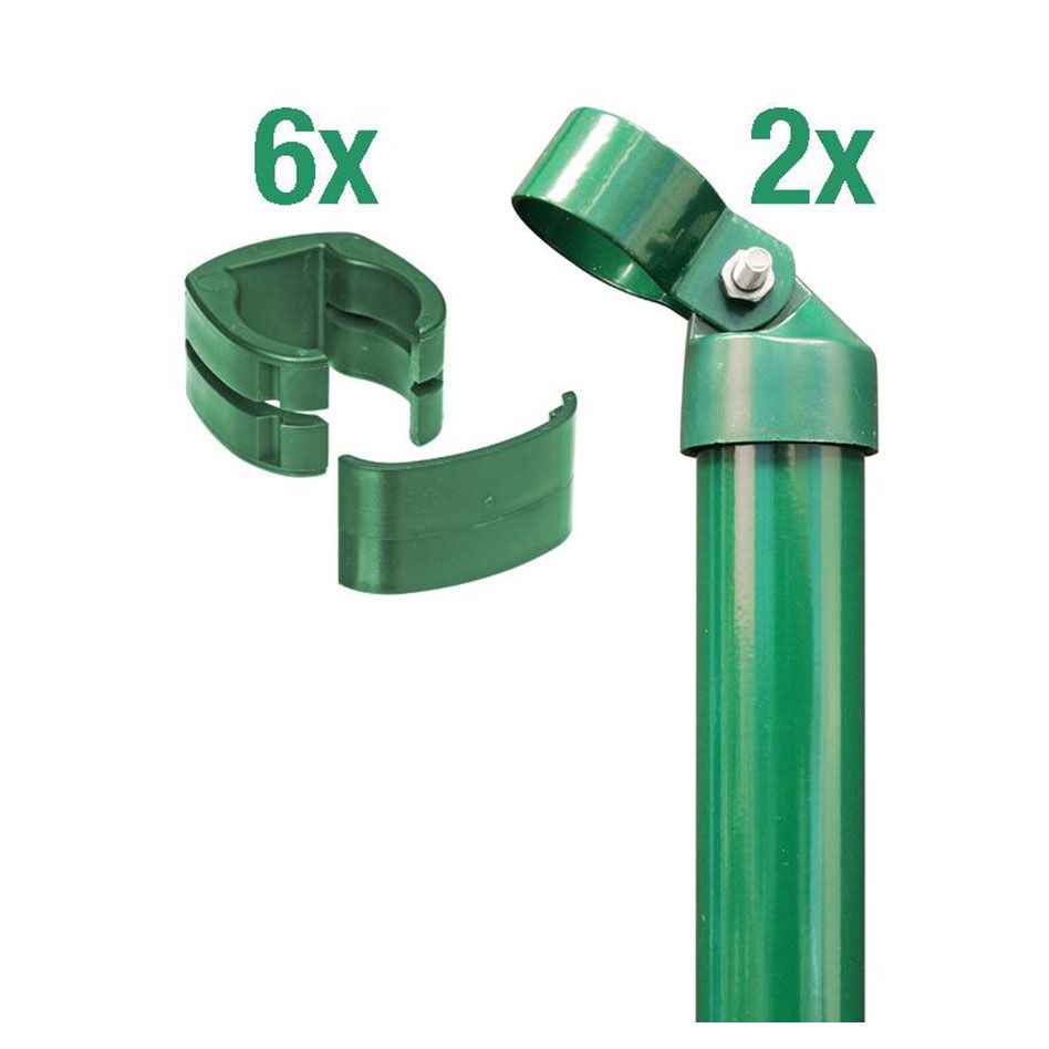 Alberts Zauneck-Set für Fix-Clip Pro grün