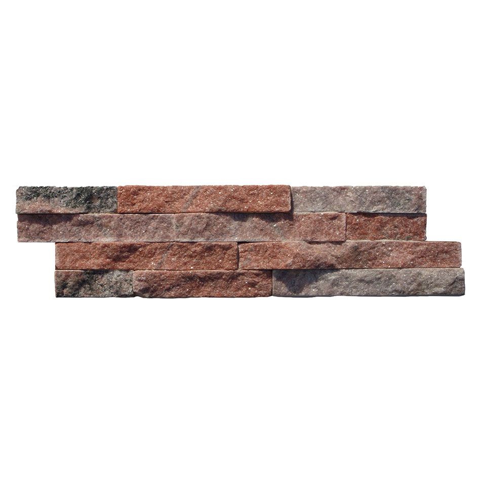 Wellker Wandverblender Naturstein Rot Bunt Format Z 40x10 cm Riemchen, 1 Pack günstig