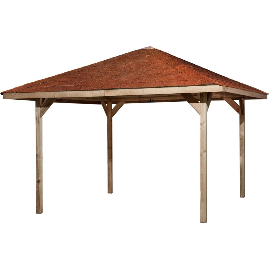 weka Gartenlaube "Gartenoase" 651 A Sparset Pavillon Holzpavillon günstig