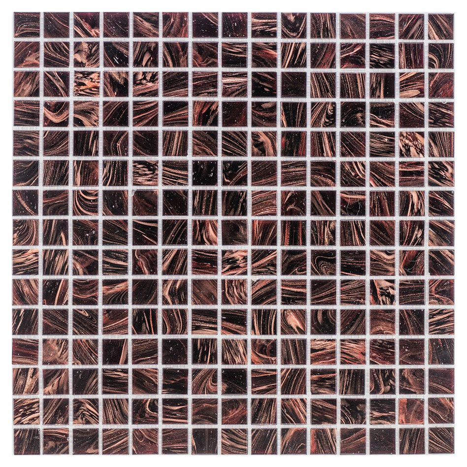 Wellker Glasmosaik Kupfer Denkelbraun 32,7x32,7 cm Mosaikfliesen 4 mm, 1 Pack günstig