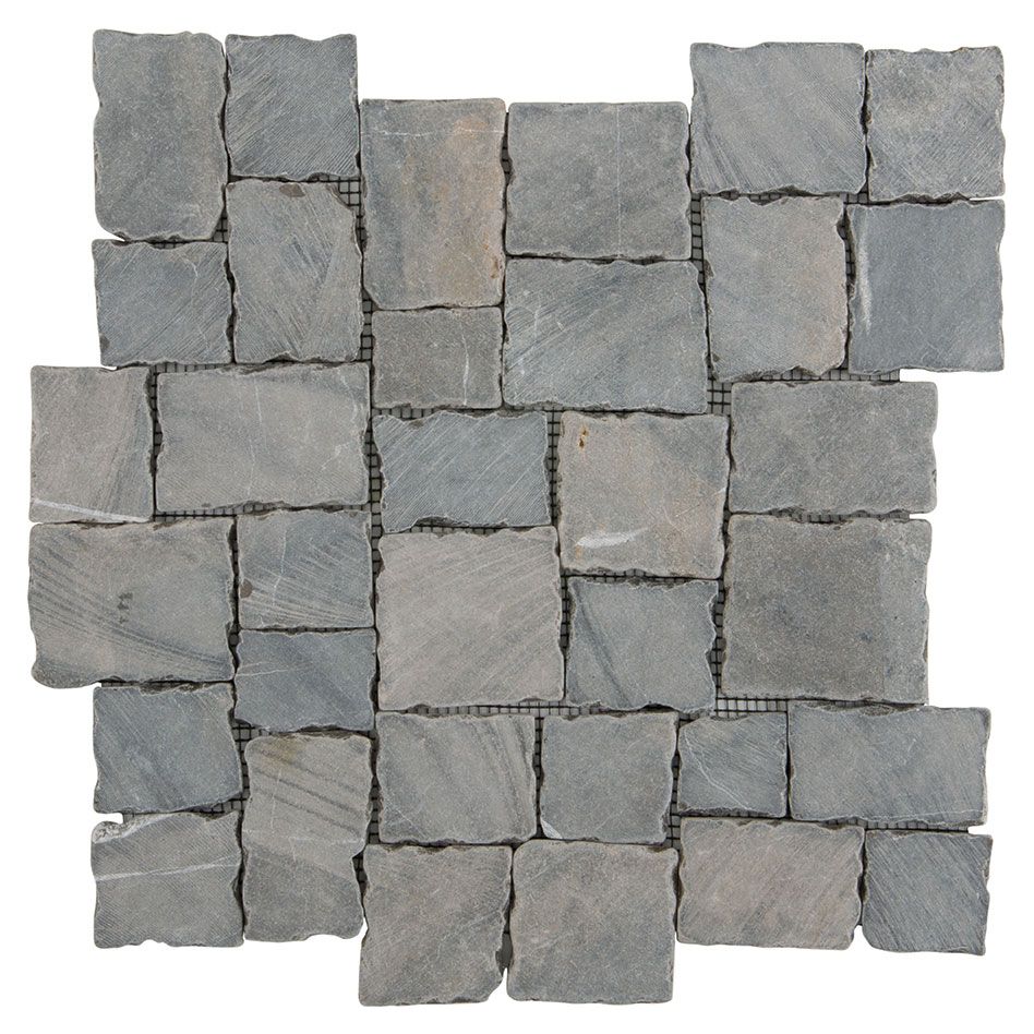 Wellker Natursteinmosaik Multiformat Marmor Ilo Black Chocolatto 30x30 cm Mosaikfliesen, 1 Pack günstig