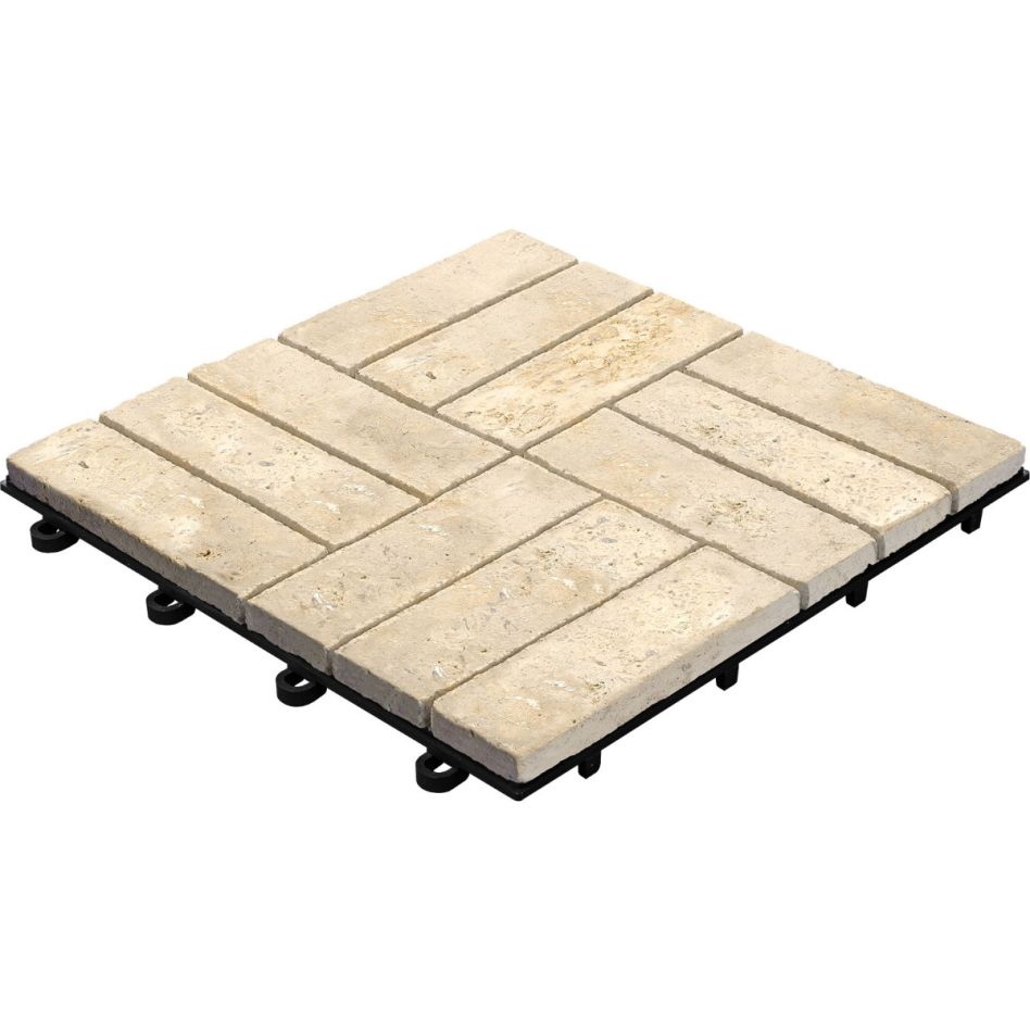 florco Klickfliese stone Travertine 4x3, 1 Pack günstig