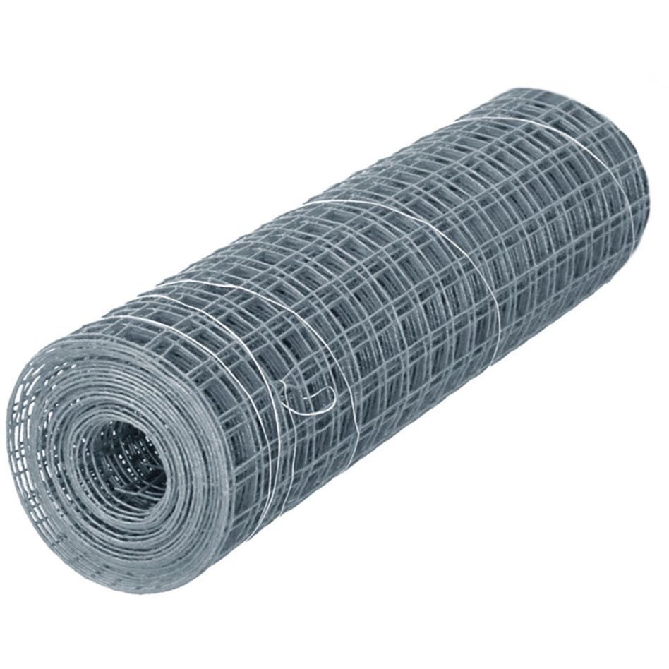 Windhager Drahtgitter Volierendraht verzinkt, 12,7x12,7 mm, 1x5 m