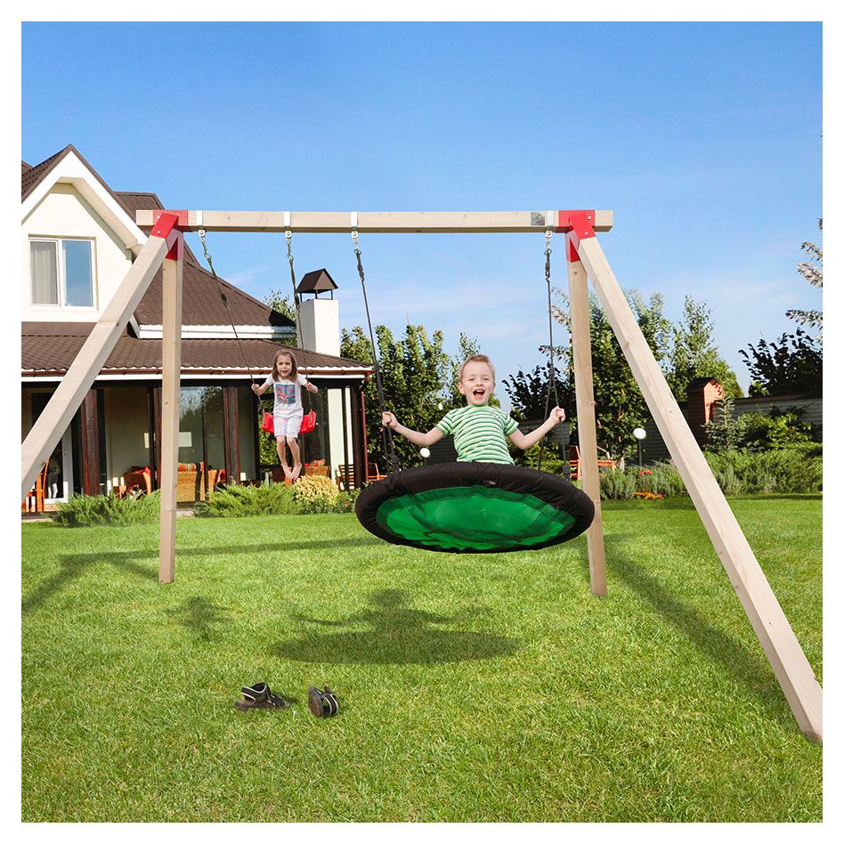 weka Tabaluga Doppelschaukel mit Nestschaukel