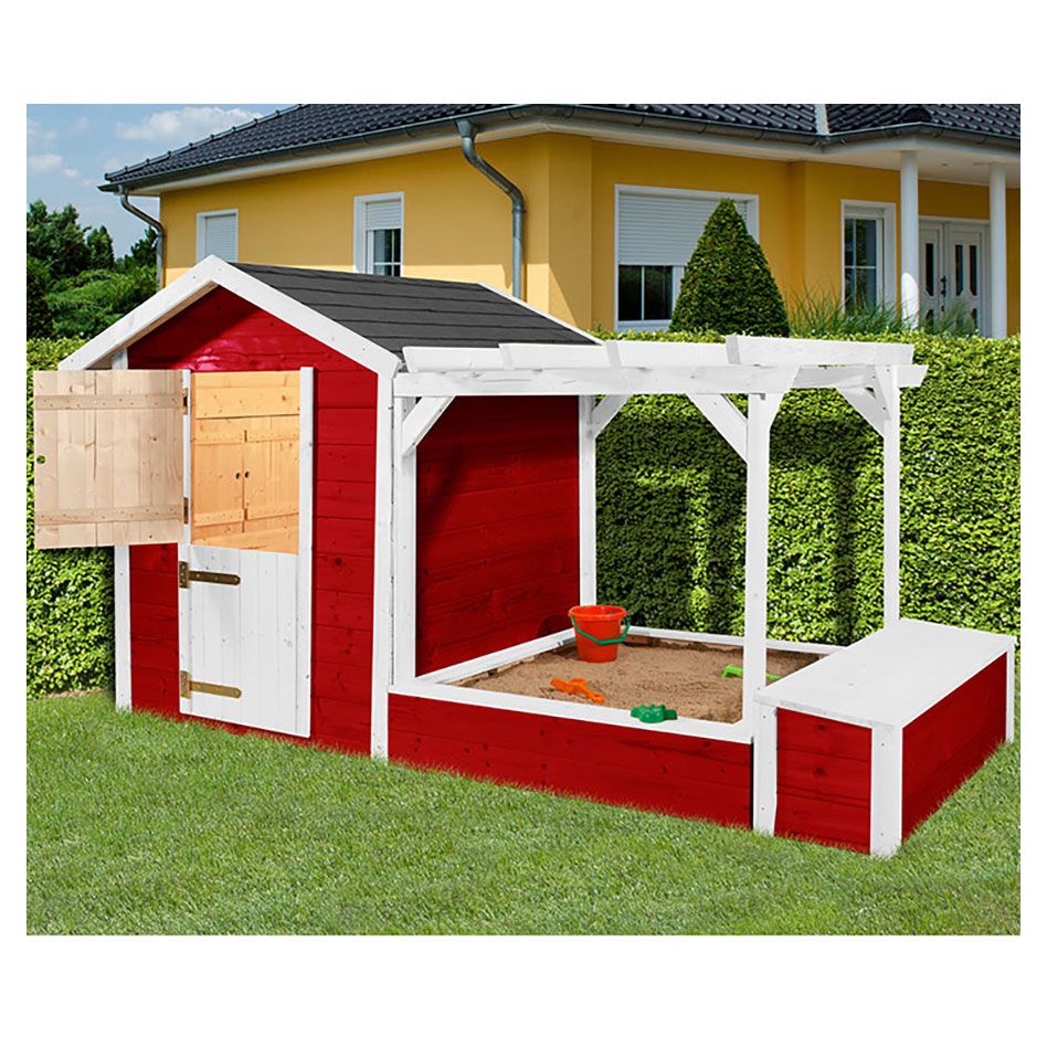 weka Tabaluga Kinderspielhaus Spielplatz mit Sandkasten günstig