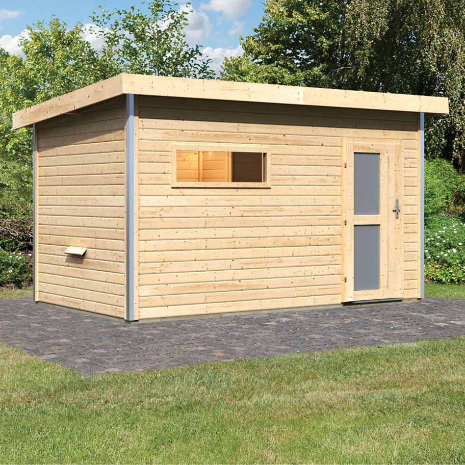 Maison de sauna Karibu Skrollan 3 Naturel günstig