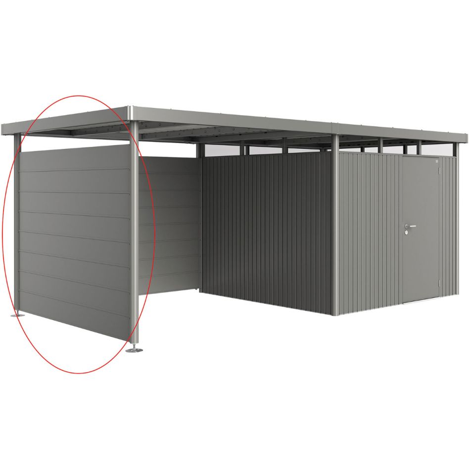 Biohort Seitenwand für Seitendach Gerätehaus HighLine H2-H5 quarzgrau-metallic günstig