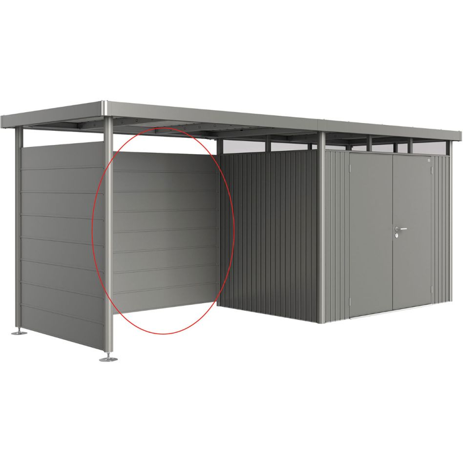 Biohort Rückwand für Seitendach Gerätehaus HighLine H2-H5 quarzgrau-met günstig