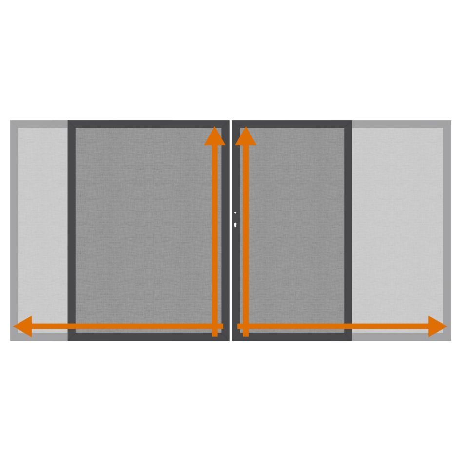 TraumGarten Doppeltor auf Maß Glassichtschutz SYSTEM GLAS TEXTA günstig