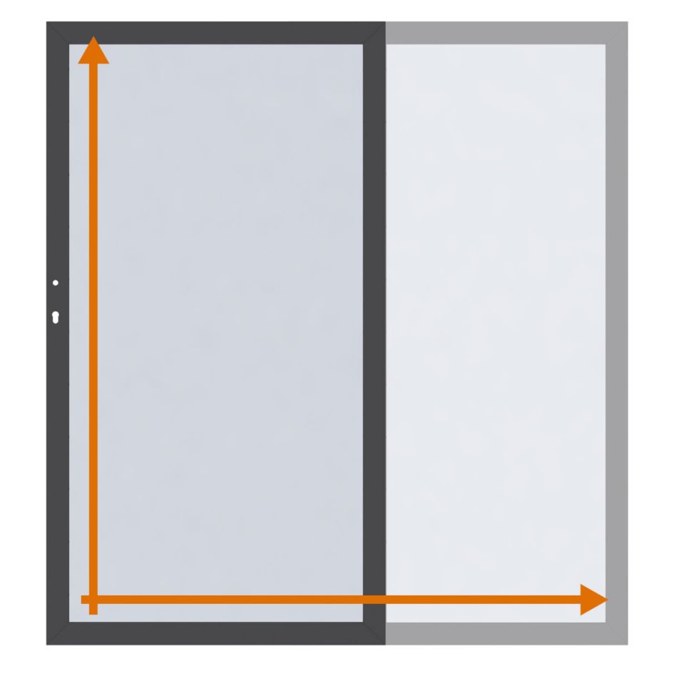 TraumGarten Einzeltor auf Maß Glassichtschutz SYSTEM GLAS MATT günstig