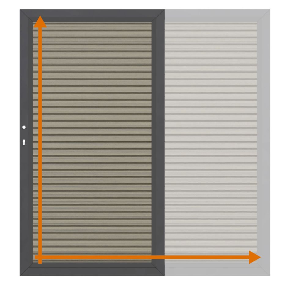 TraumGarten Einzeltor auf Maß Sichtschutzzaun SYSTEM NEO PLATINUM Taupe-Grau günstig
