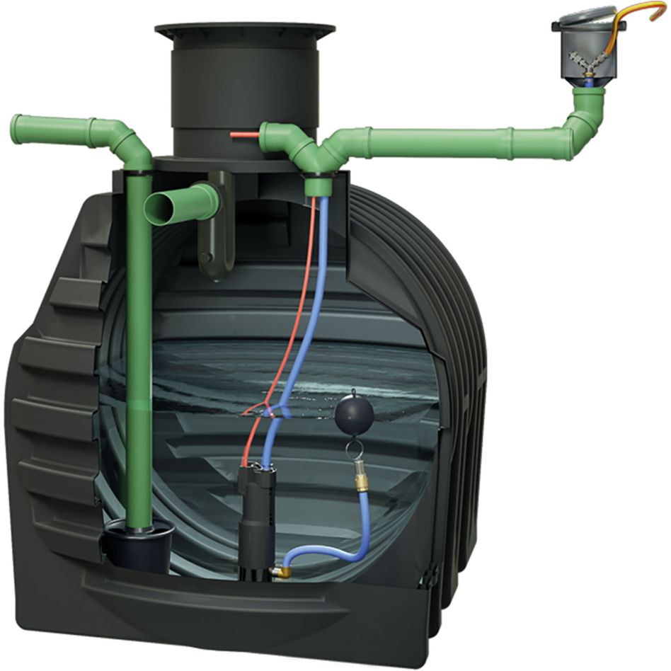 Récupérateur eau de pluie enterré, ACO Rain4me Garten Plus, kit complet günstig
