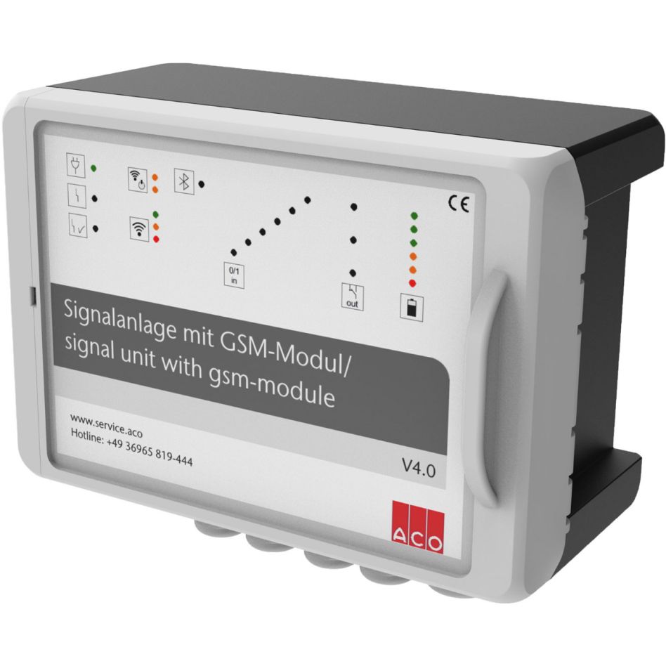ACO Signalanlage mit GSM-Modul Alarm, SIM Karte ist bauseits beizustellen günstig