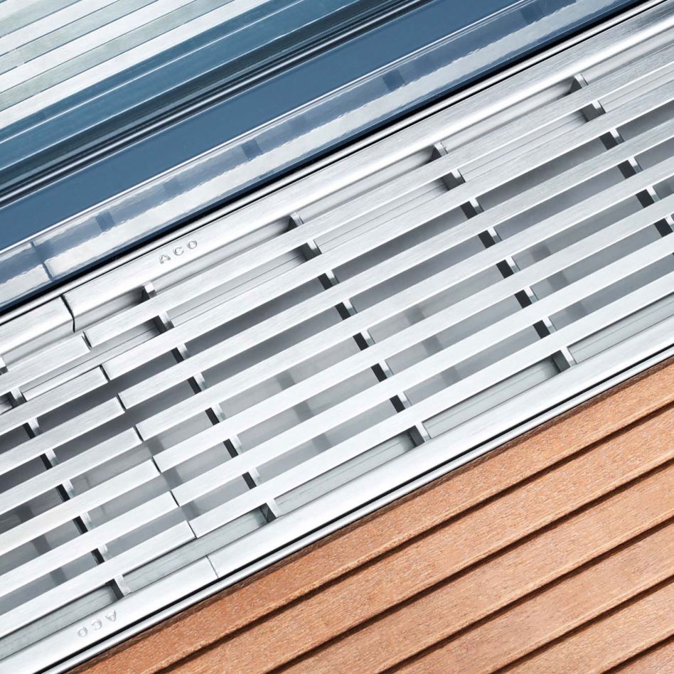 Grille pour le drainage des façades ACO Profiline günstig