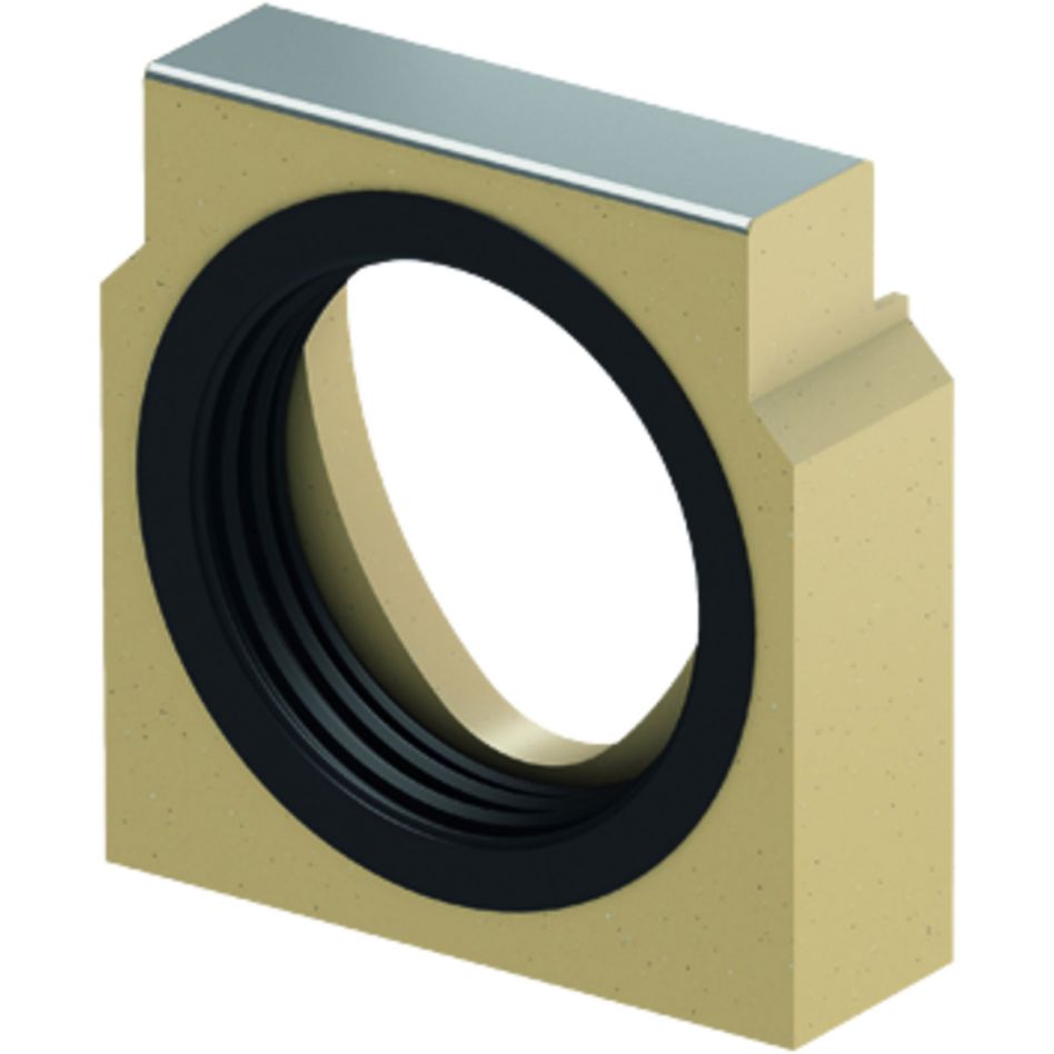 ACO Drain Multiline Seal in Stirnwand für Rinnenende mit horizontalem Rohranschluss günstig