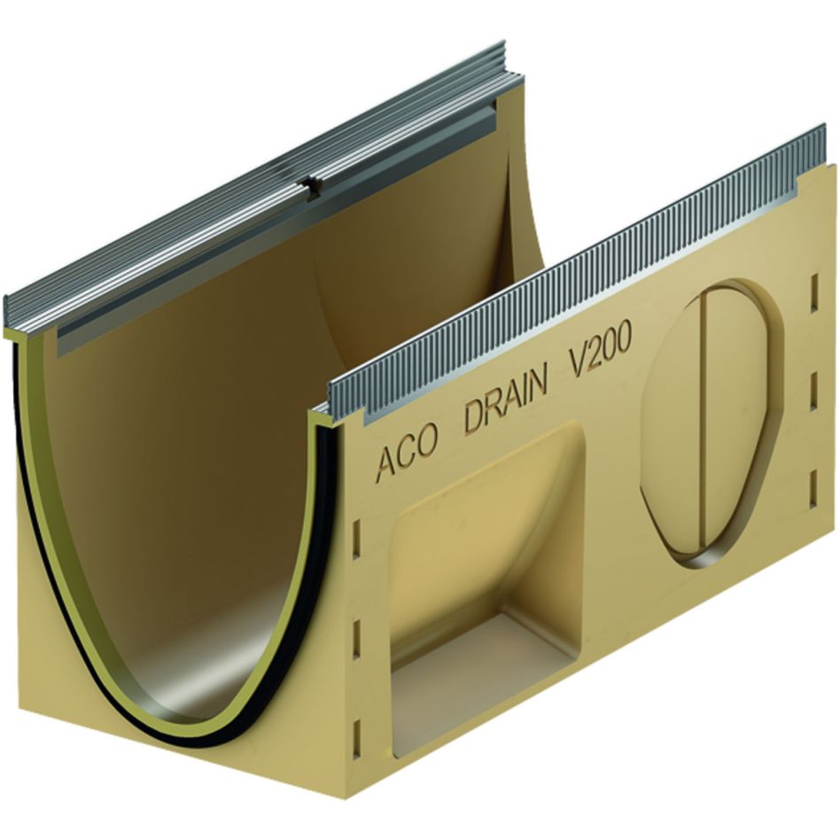 ACO Drain Multiline Seal in V200 Entwässerungsrinne ohne Sohlengefälle günstig