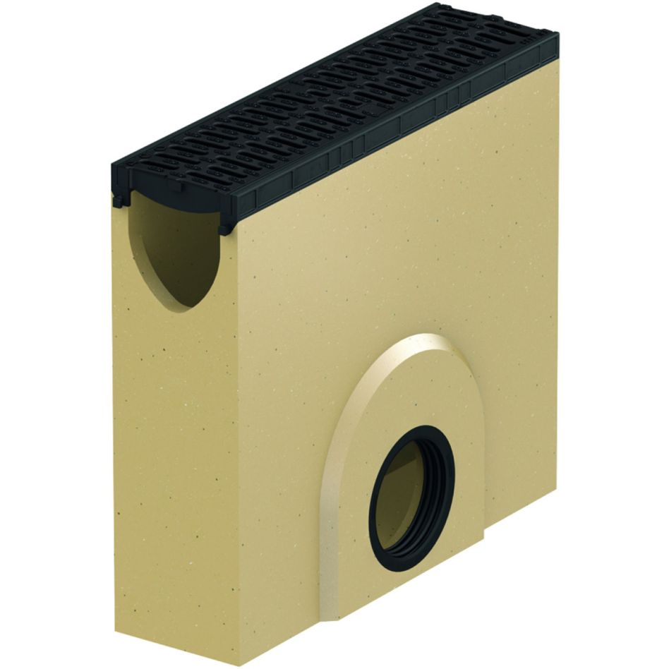 ACO XtraDrain Einlaufkasten aus Polymerbeton mit Microgrip Rost, B 125 (12,5 to)