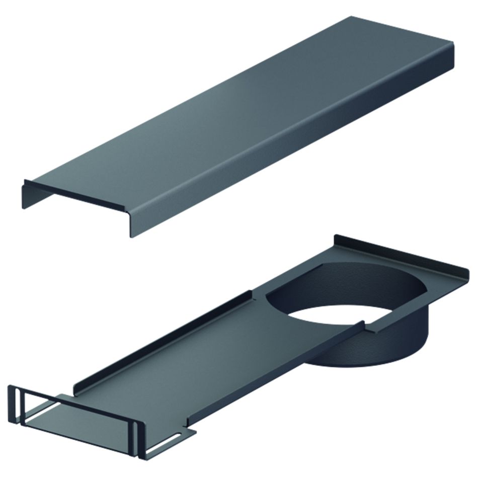 Avaloir d'embrasure acier galvanisé ACO Profiline pour drainage de façade, 30 mm