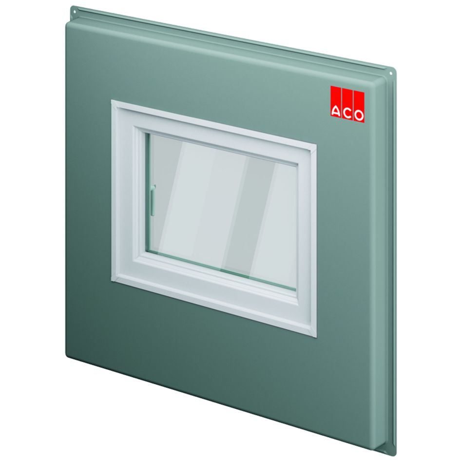 ACO Therm Block Montageplatte druckwasserdichte Montage mit hochwasserdichtem Fenster für Kunststofflichtschächte günstig
