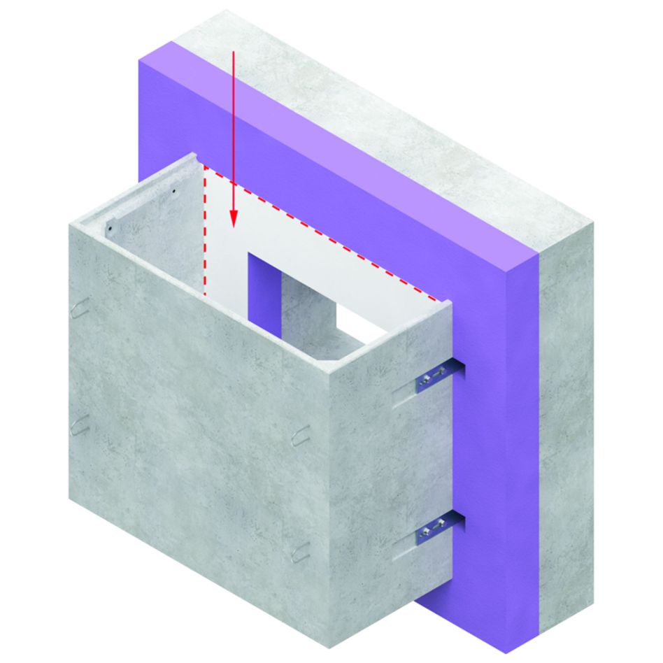 ACO Rückwand PVC Weiß für Betonlichtschacht günstig