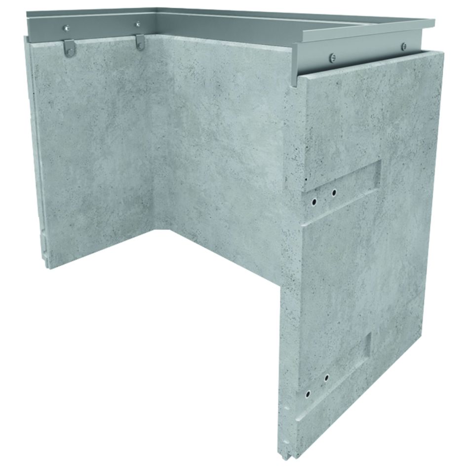 ACO Stahlaufsatz verzinkt Silber für Betonlichtschacht, 1800x800 mm, 100 mm Image