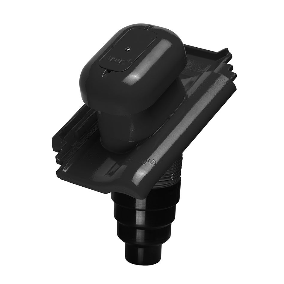 Erlus E58/E58 S Alu-Sanlüfter diamantschwarz Dachziegel Dachentlüftung günstig
